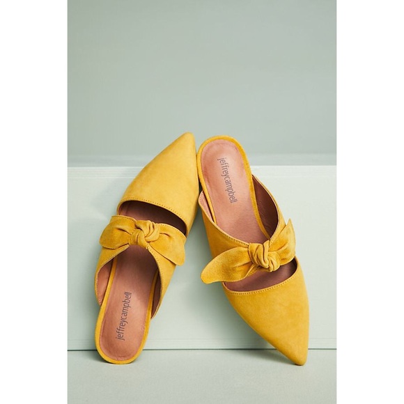 yellow mules shoes